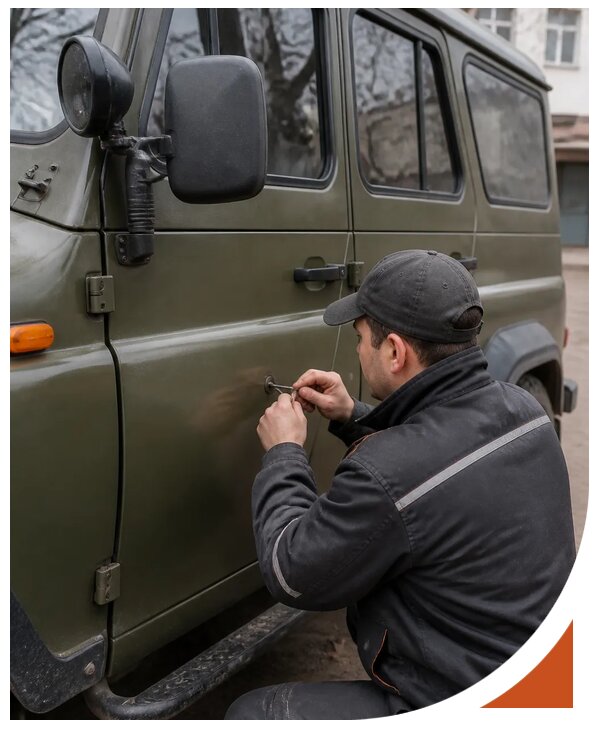 Профессиональное вскрытие автомобиля УАЗ без повреждений в Ахтубинске